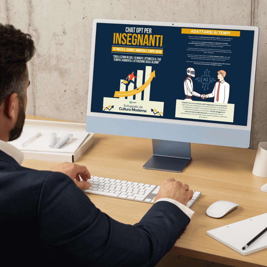 CHAT GPT PER INSEGNANTI - LA GUIDA PRATICA PER POTENZIARE ED OTTIMIZZARE IL PROPRIO INSEGNAMENTO (+5 BONUS ESCLUSIVI GRATIS 🎁)