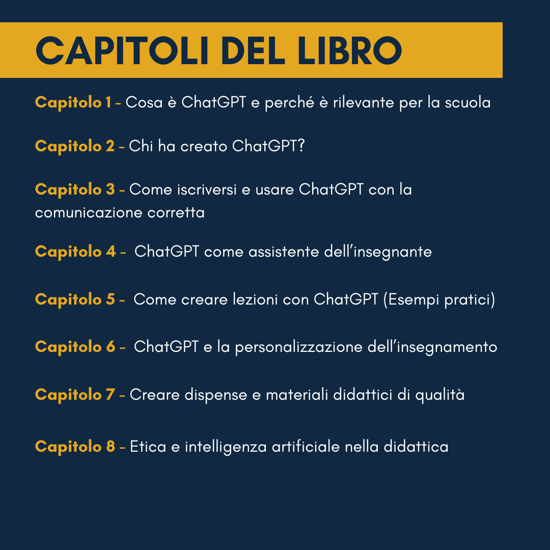 CHAT GPT PER INSEGNANTI - LA GUIDA PRATICA PER POTENZIARE ED OTTIMIZZARE IL PROPRIO INSEGNAMENTO (+5 BONUS ESCLUSIVI GRATIS 🎁)